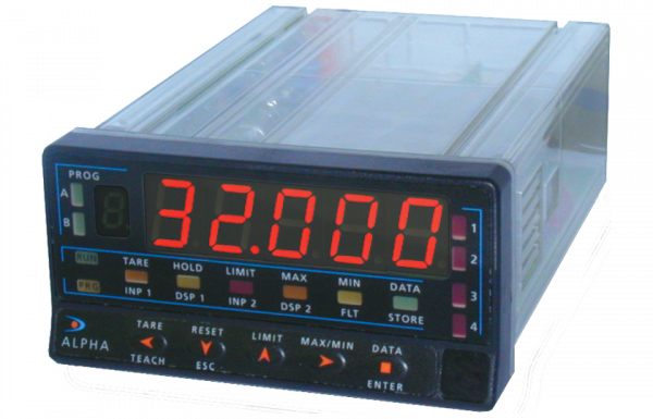 ALPHA-T, panelinstrument för Pt100/termoelement 96x48mm